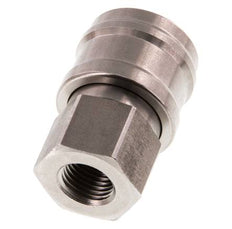 RVS DN 7.2 (Euro) Luchtkoppeling Snelkoppeling G 1/4 inch Binnendraad Double Shut-Off