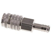 RVS DN 7.8 Luchtkoppeling Snelkoppeling 10 mm Slangpilaar Double Shut-Off