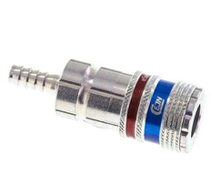Staal/Messing DN 7.6 (7.2 Euro) Safety Luchtkoppeling Snelkoppeling 6 mm Slangpilaar