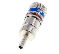 Staal/Messing DN 7.6 (7.2 Euro) Safety Luchtkoppeling Snelkoppeling 6 mm Slangpilaar
