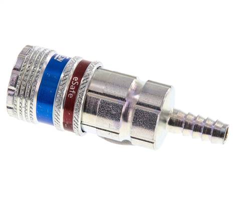 Staal/Messing DN 7.6 (7.2 Euro) Safety Luchtkoppeling Snelkoppeling 6 mm Slangpilaar