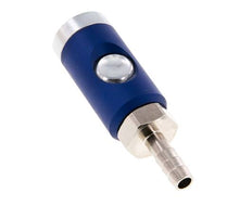 Gehard staal DN 7.4 Safety Luchtkoppeling Snelkoppeling met Drukknop 8 mm Slangpilaar
