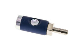 Gehard staal DN 7.4 Safety Luchtkoppeling Snelkoppeling met Drukknop 9 mm Slangpilaar