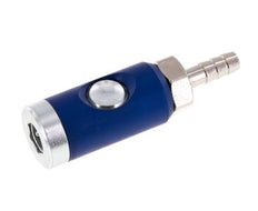 Gehard staal DN 7.4 Safety Luchtkoppeling Snelkoppeling met Drukknop 8 mm Slangpilaar