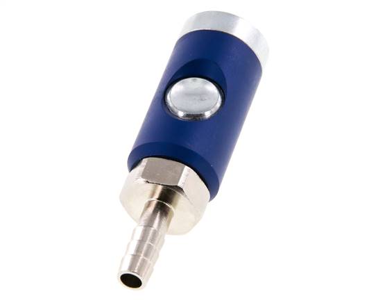 Gehard staal DN 7.4 Safety Luchtkoppeling Snelkoppeling met Drukknop 8 mm Slangpilaar