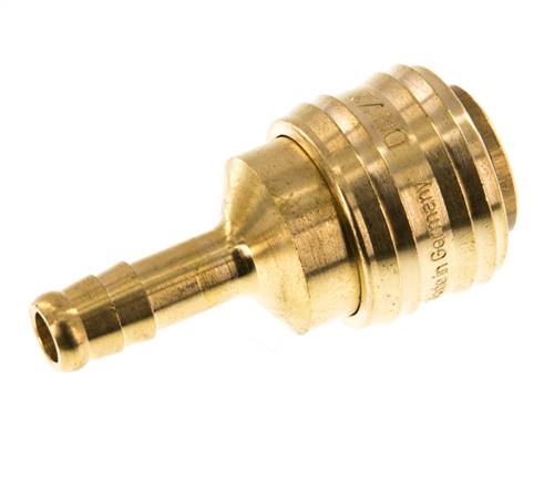 Messing DN 7.2 (Euro) Luchtkoppeling Snelkoppeling 8 mm Slangpilaar