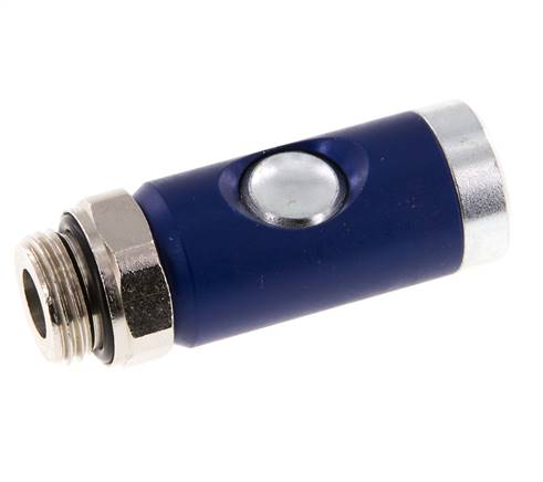 Gehard staal DN 7.4 Safety Luchtkoppeling Snelkoppeling met Drukknop G 1/2 inch Buitendraad