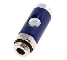 Gehard staal DN 7.4 Safety Luchtkoppeling Snelkoppeling met Drukknop G 1/2 inch Buitendraad