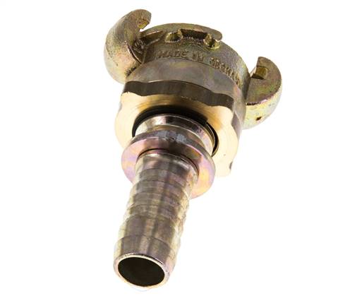Gietijzer DN 15 DIN 3238 Compressor Klauwkoppeling met 19 mm Slangpilaar Veiligheidskraag