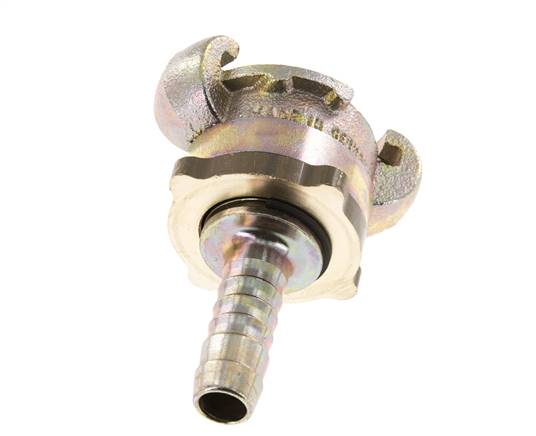 Gietijzer DN 10 DIN 3238 Compressor Klauwkoppeling met 13 mm Slangpilaar
