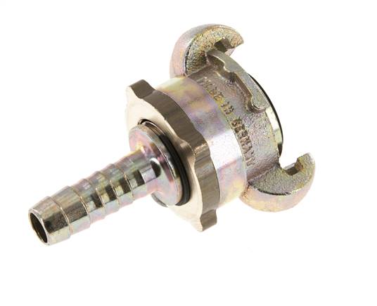Gietijzer DN 10 DIN 3238 Compressor Klauwkoppeling met 13 mm Slangpilaar