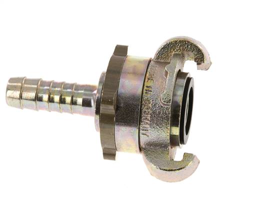 Gietijzer DN 10 DIN 3238 Compressor Klauwkoppeling met 13 mm Slangpilaar