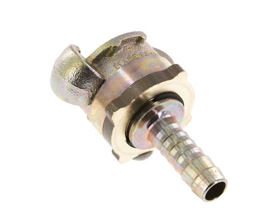 Gietijzer DN 10 DIN 3238 Compressor Klauwkoppeling met 13 mm Slangpilaar
