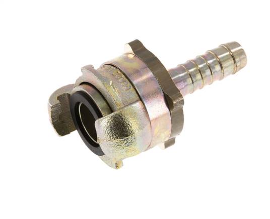 Gietijzer DN 10 DIN 3238 Compressor Klauwkoppeling met 13 mm Slangpilaar
