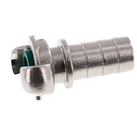 RVS DN 20 DIN 3489 Compressor Klauwkoppeling met 25 mm Slangpilaar