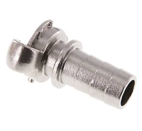 RVS DN 20 DIN 3489 Compressor Klauwkoppeling met 25 mm Slangpilaar