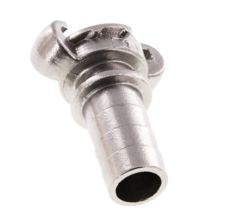 RVS DN 20 DIN 3489 Compressor Klauwkoppeling met 25 mm Slangpilaar