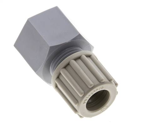 12x10mm & G1/2'' PA Rechte Knelfitting Binnendraad 10bar