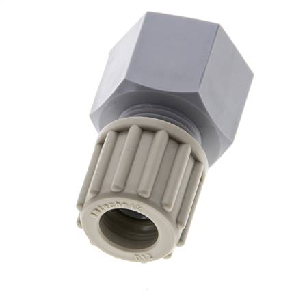 12x10mm & G1/2'' PA Rechte Knelfitting Binnendraad 10bar