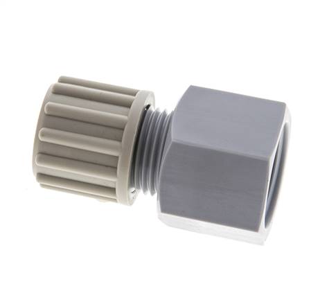 12x10mm & G1/2'' PA Rechte Knelfitting Binnendraad 10bar