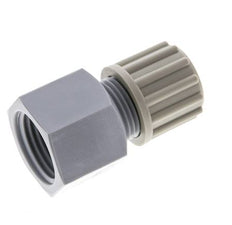 12x10mm & G1/2'' PA Rechte Knelfitting Binnendraad 10bar