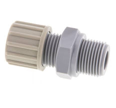 10x8mm & G3/8'' PA Rechte Knelfitting Buitendraad 10bar