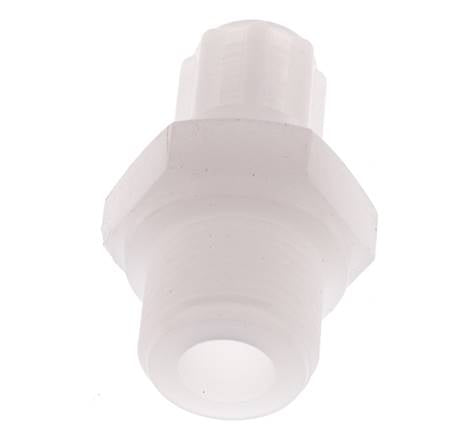 6x4mm & G3/8'' PVDF Rechte Knelfitting Buitendraad 10bar