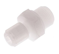 6x4mm & G3/8'' PVDF Rechte Knelfitting Buitendraad 10bar