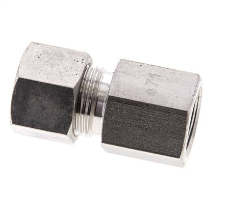 12S & M18x1.5 RVS Rechte Snijringkoppeling Binnendraad 630bar ISO 8434-1