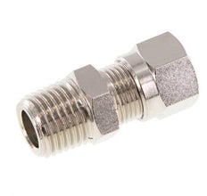 6LL & R1/4'' Vernikkeld Messing Rechte Snijringkoppeling Buitendraad 100bar ISO 8434-1 [2 Stuks]