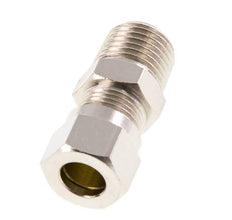 6LL & R1/4'' Vernikkeld Messing Rechte Snijringkoppeling Buitendraad 100bar ISO 8434-1 [2 Stuks]