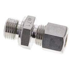 10L & M16x1.5 RVS Rechte Knelfitting Buitendraad 315bar FKM ISO 8434-1