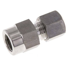 8L & G1/4'' RVS Rechte Knelfitting Binnendraad voor manometers 315bar ISO 8434-1