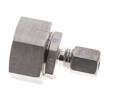 6L & 18L RVS Rechte Knelfitting Draaidoorvoer 315bar FKM O-ring en Afdichtconus ISO 8434-1