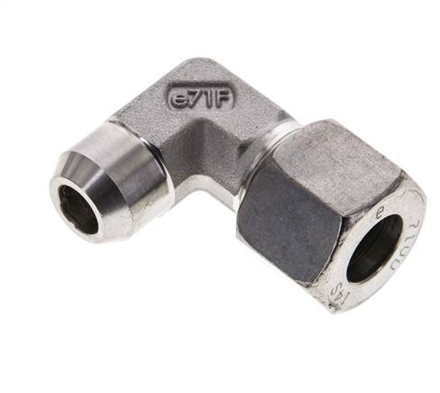 14S & 19mm RVS L-Vorm Snijringkoppeling Lasverbinding 630bar ISO 8434-1