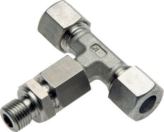 30S & G1-1/4'' RVS T-stuk Snijringkoppeling Buitendraad 400bar Verstelbaar ISO 8434-1