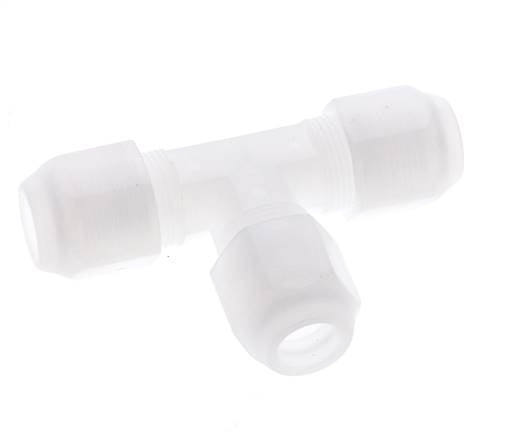 8x10 Mm PP T-Vormige T-Stuk Slang Fitting 10Bar/145Psi