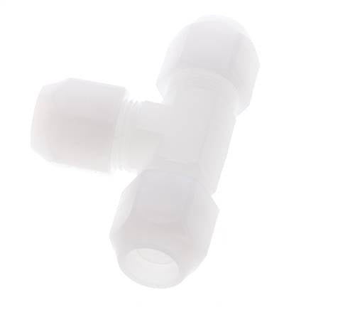 12x14 mm PVDF T-Vormige T-Stuk Slangfitting 10bar/145psi