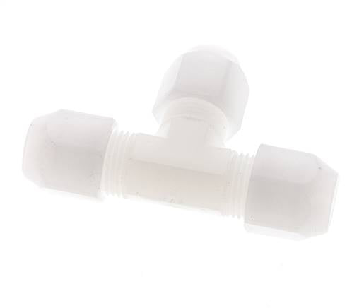 10x12 mm PVDF T-Vormige T-Stuk Slang Aansluiting 10bar/145psi