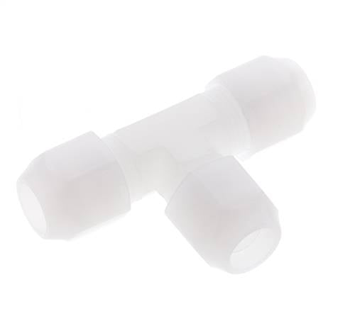 12x14 mm PVDF T-Vormige T-Stuk Slangfitting 10bar/145psi