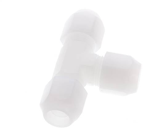 12x14 mm PVDF T-Vormige T-Stuk Slangfitting 10bar/145psi