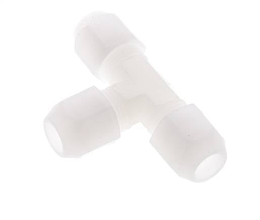 10x12 mm PVDF T-Vormige T-Stuk Slang Aansluiting 10bar/145psi