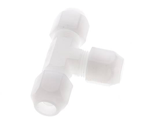 9x12 mm PVDF T-Vormige T-Stuk Slang Aansluiting 10bar/145psi