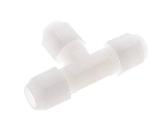 10x12 mm PVDF T-Vormige T-Stuk Slang Aansluiting 10bar/145psi