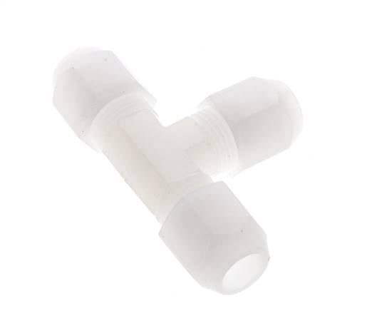 10x12 mm PVDF T-Vormige T-Stuk Slang Aansluiting 10bar/145psi