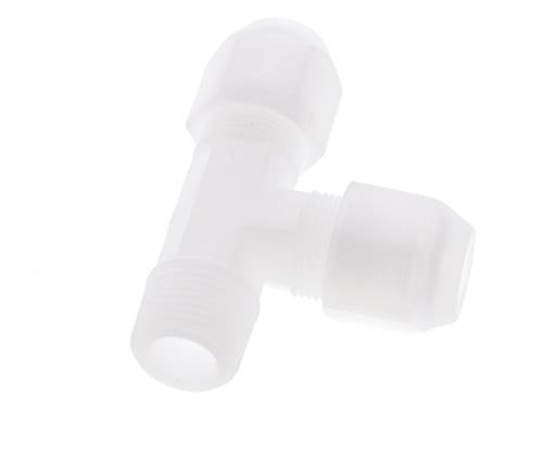 8x10mm & R3/8'' PP haakse slangkoppeling met buitendraad 10bar/145psi [2 stuks].