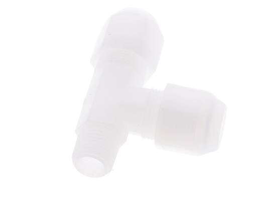 8x10mm & R1/4'' PP haakse slangkoppeling met buitendraad 10bar/145psi [2 stuks].
