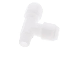 8x10mm & R1/4'' PP haakse slangkoppeling met buitendraad 10bar/145psi [2 stuks].