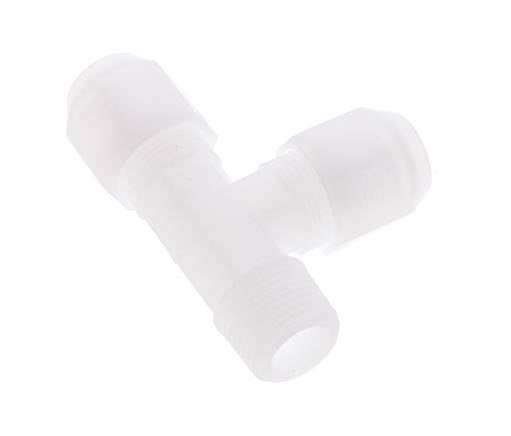 8x10mm & R3/8'' PP haakse slangkoppeling met buitendraad 10bar/145psi [2 stuks].