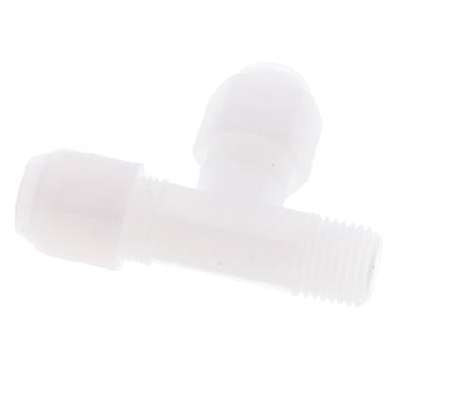 6x8mm & R1/4'' PP haakse slangkoppeling met buitendraad 10bar/145psi [2 stuks].